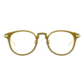 gold round glasses