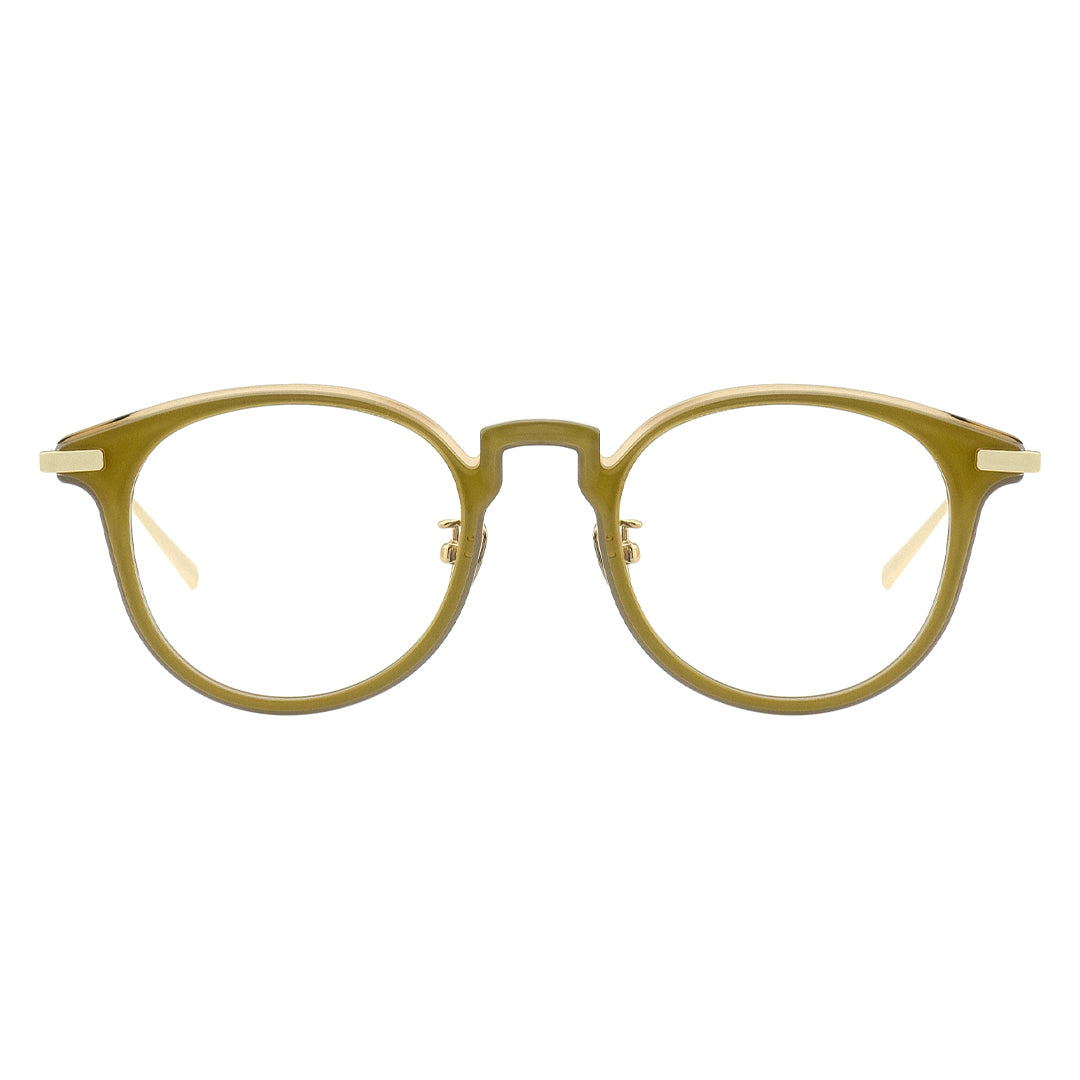 gold round glasses