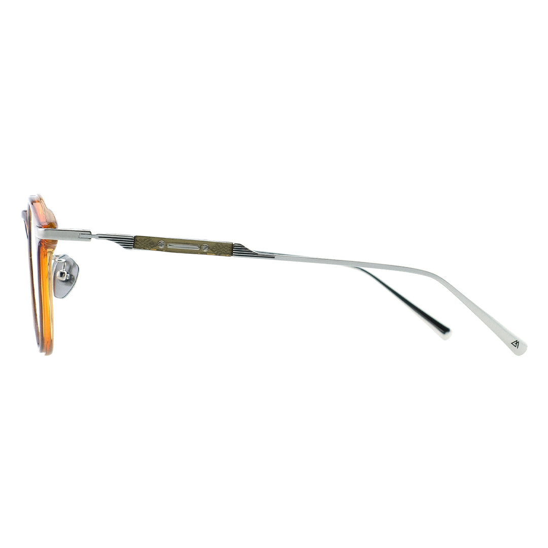 orange round glasses