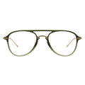 two-tone navigator glasses, green aviator glasses