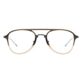 two-tone navigator glasses, brown aviator glasses