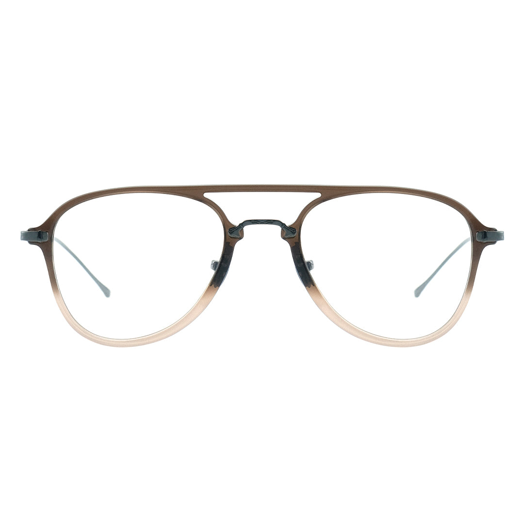 two-tone navigator glasses, brown aviator glasses