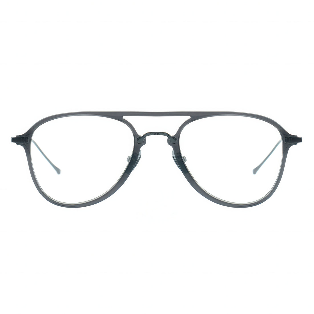 Black aviator eyeglasses