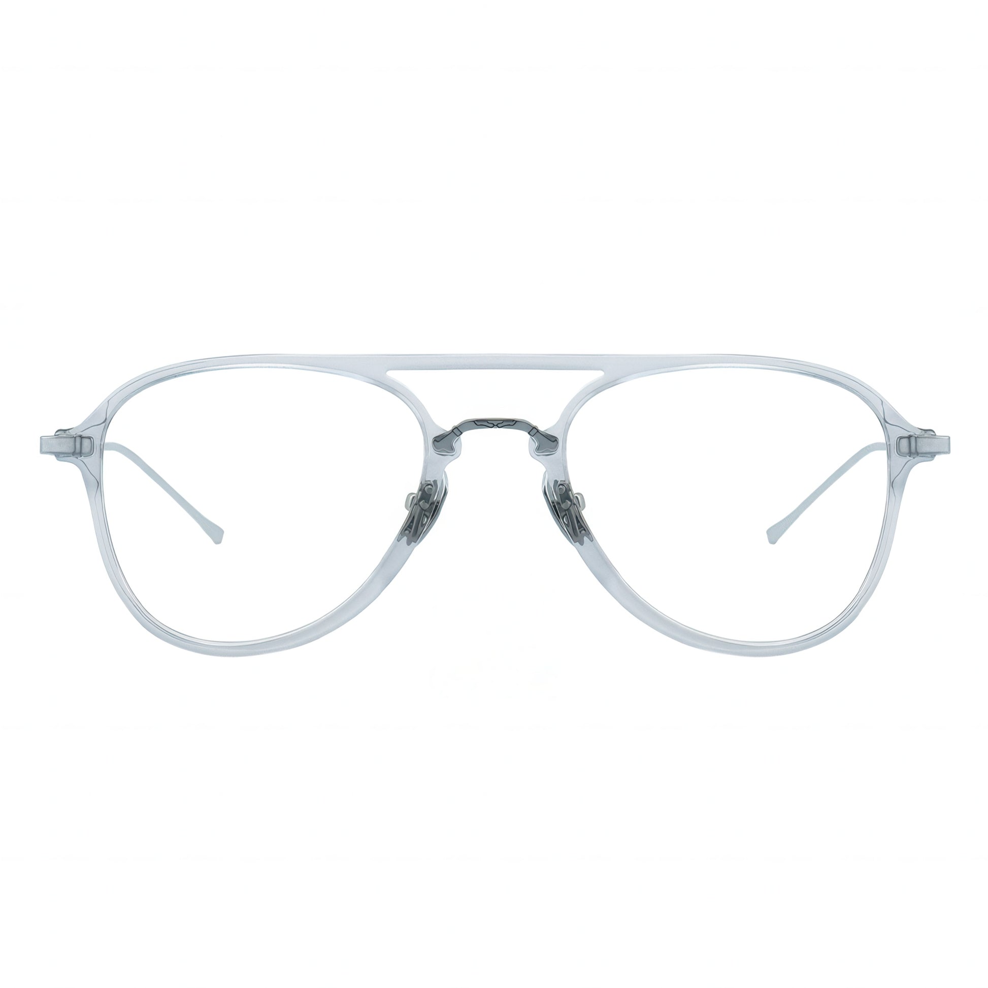 Clear aviator eyeglasses