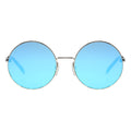 retro round sunglasses blue mirror sunglasses, sunglasses in 70s
