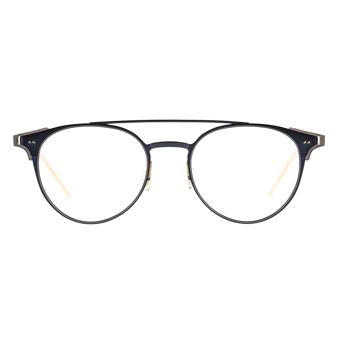 black round eyeglasses