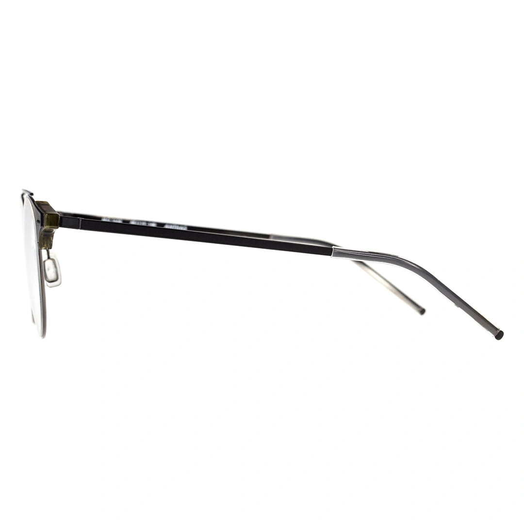 black frame eyeglasses