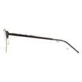 black frame eyeglasses