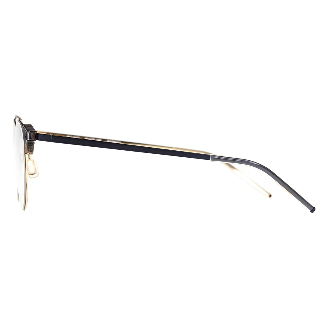 black frame eyeglasses