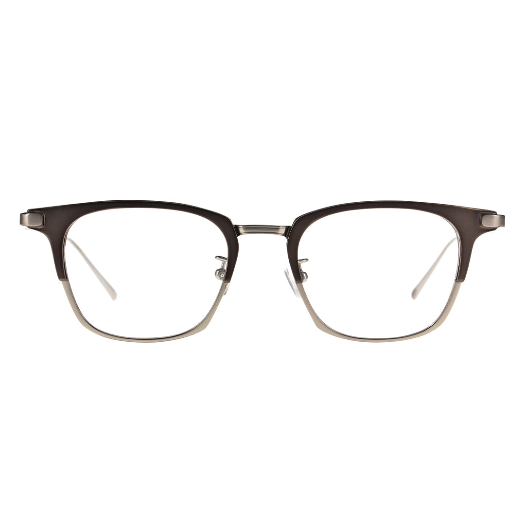 two tone browline eyeglasses
