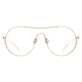 gold round eyeglasses