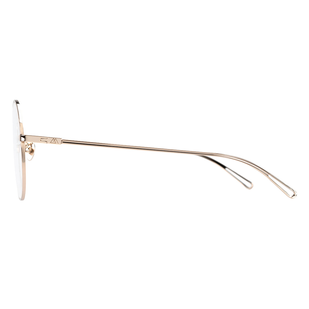 gold eyeglasses