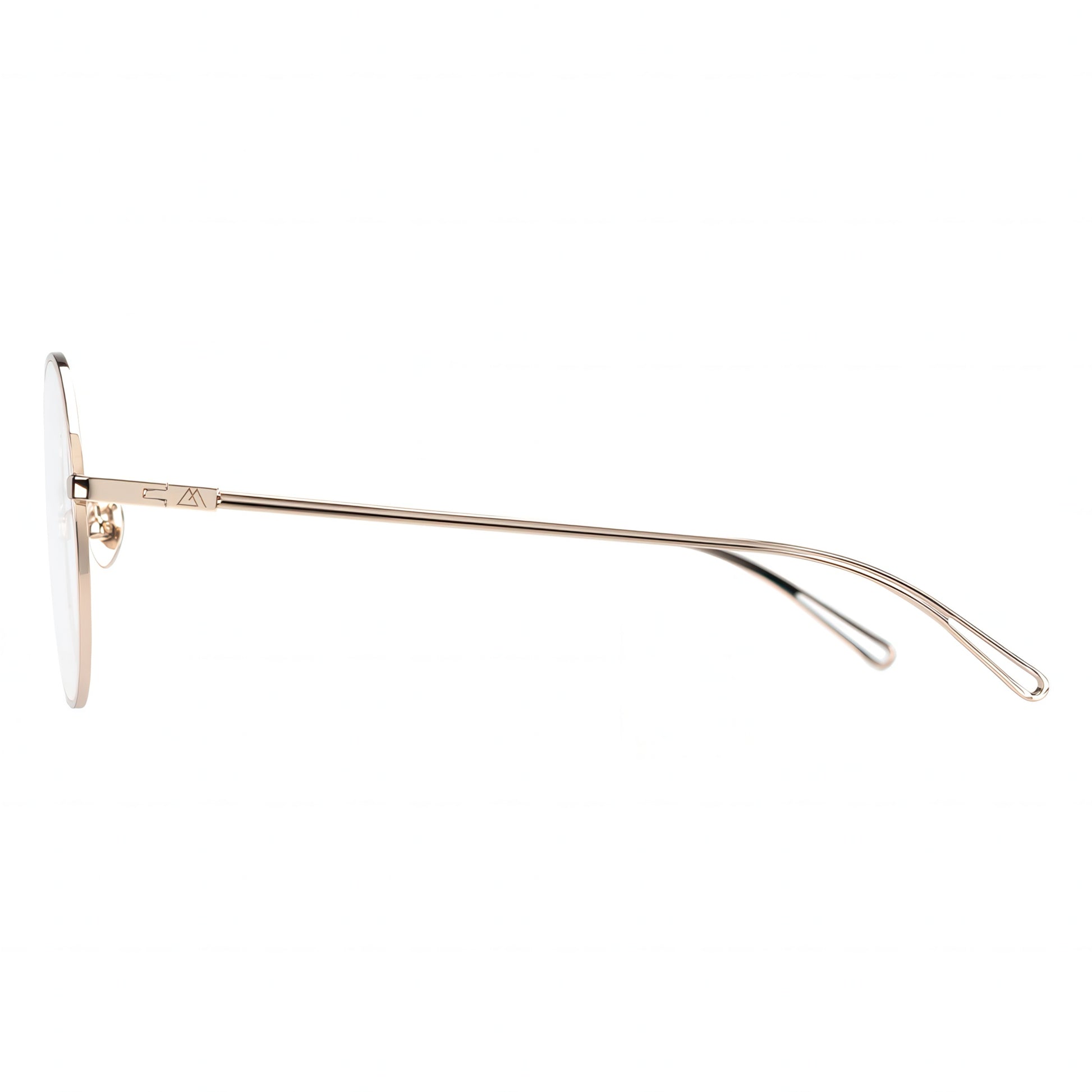 gold round eyeglasses