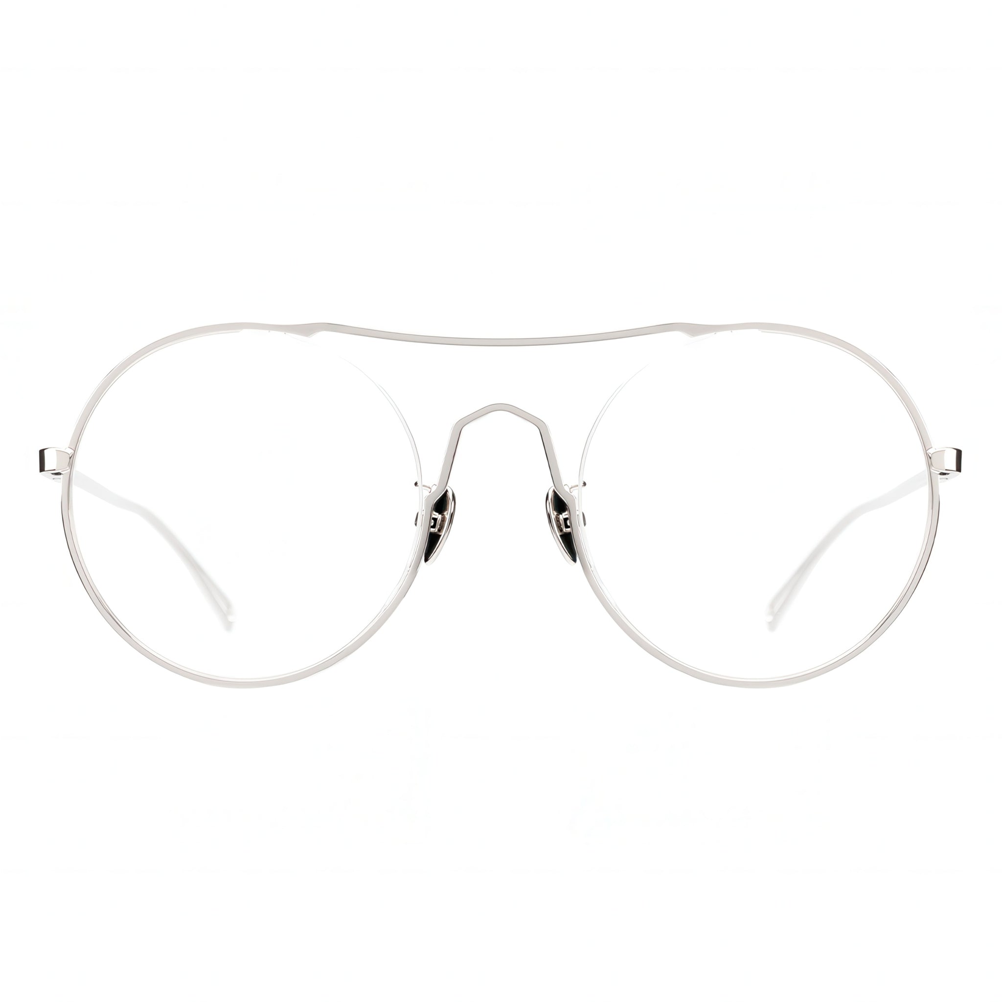 silver round eyeglasses