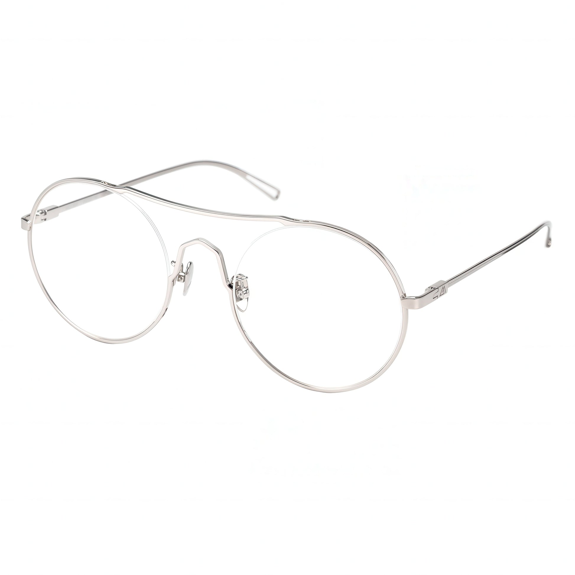 silver round eyeglasses