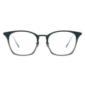 gray angular eyeglasses