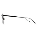 black arm of eyeglasses