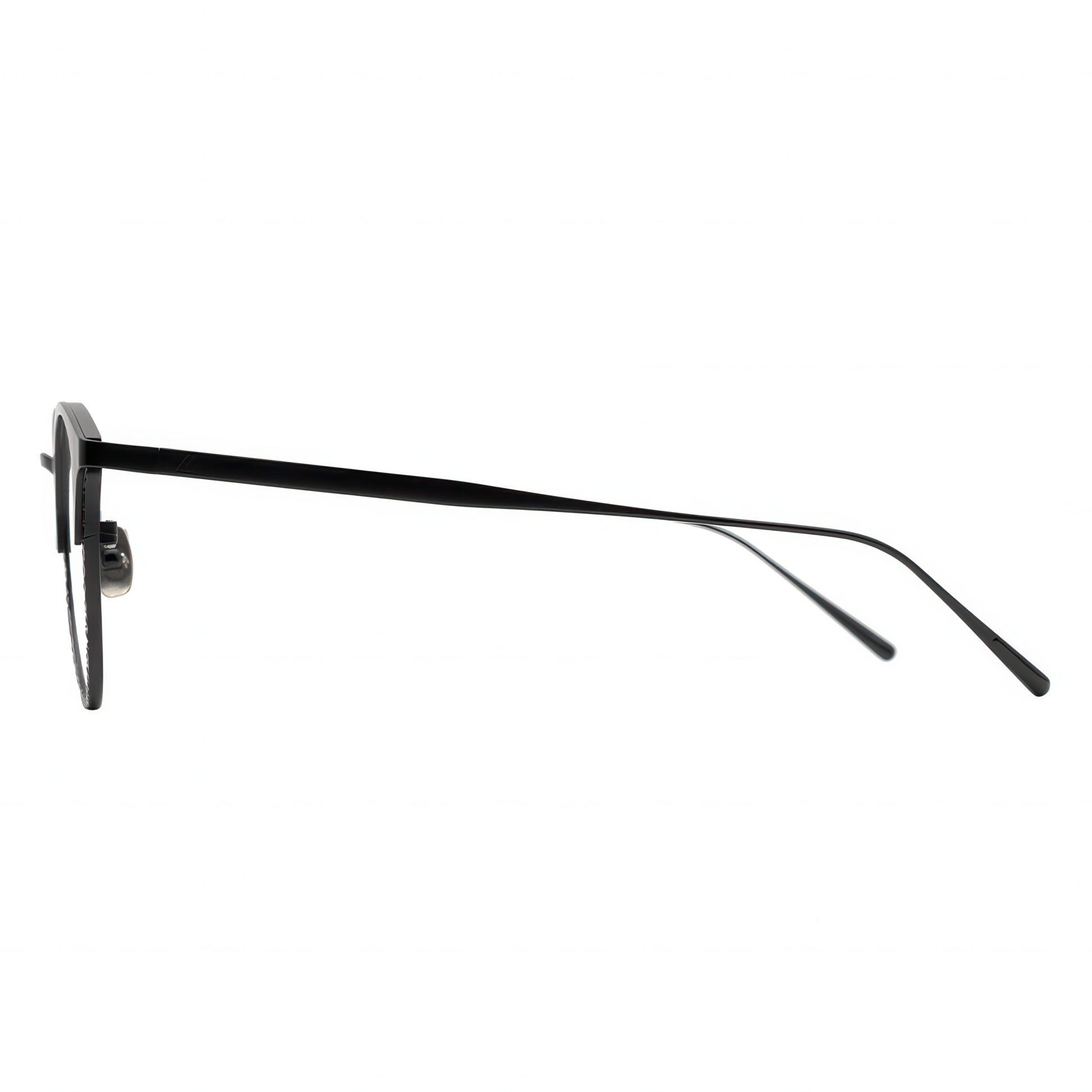 black round eyeglasses