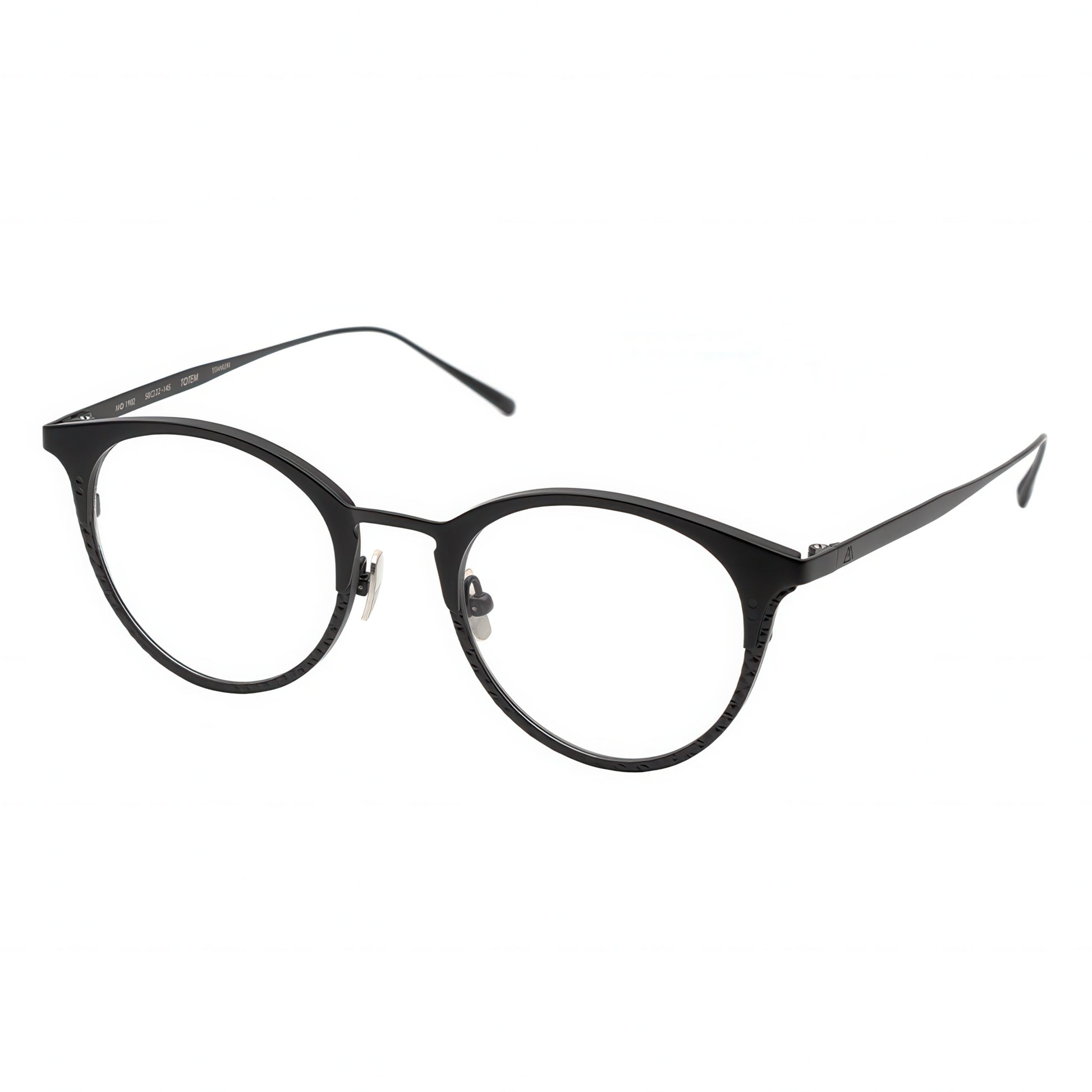 black round eyeglasses