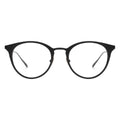 black round eyeglasses