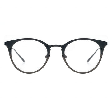 round gray eyeglasses