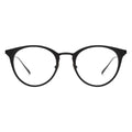 black round eyeglasses