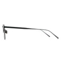 black arm of eyeglasses