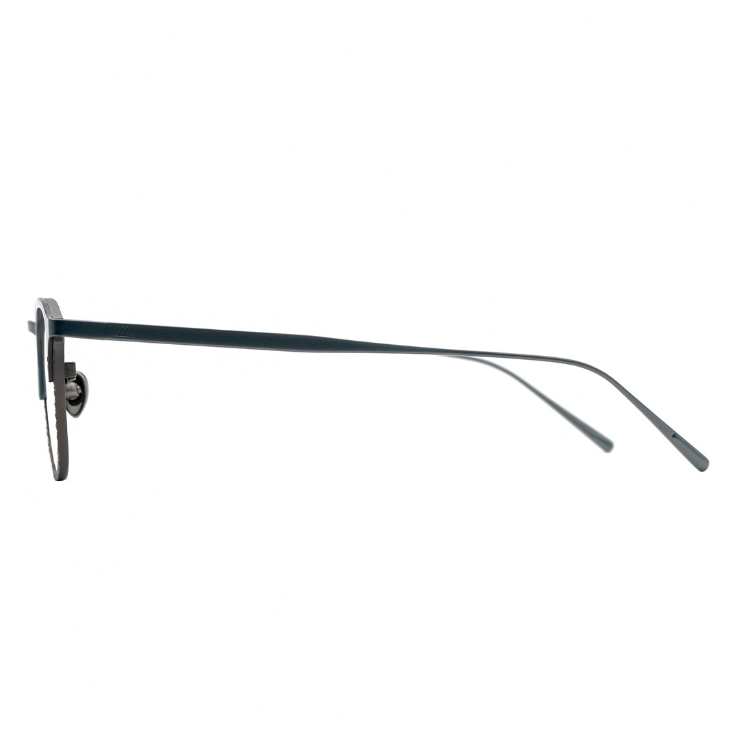 black frame eyeglasses