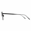 black arm of eyeglasses