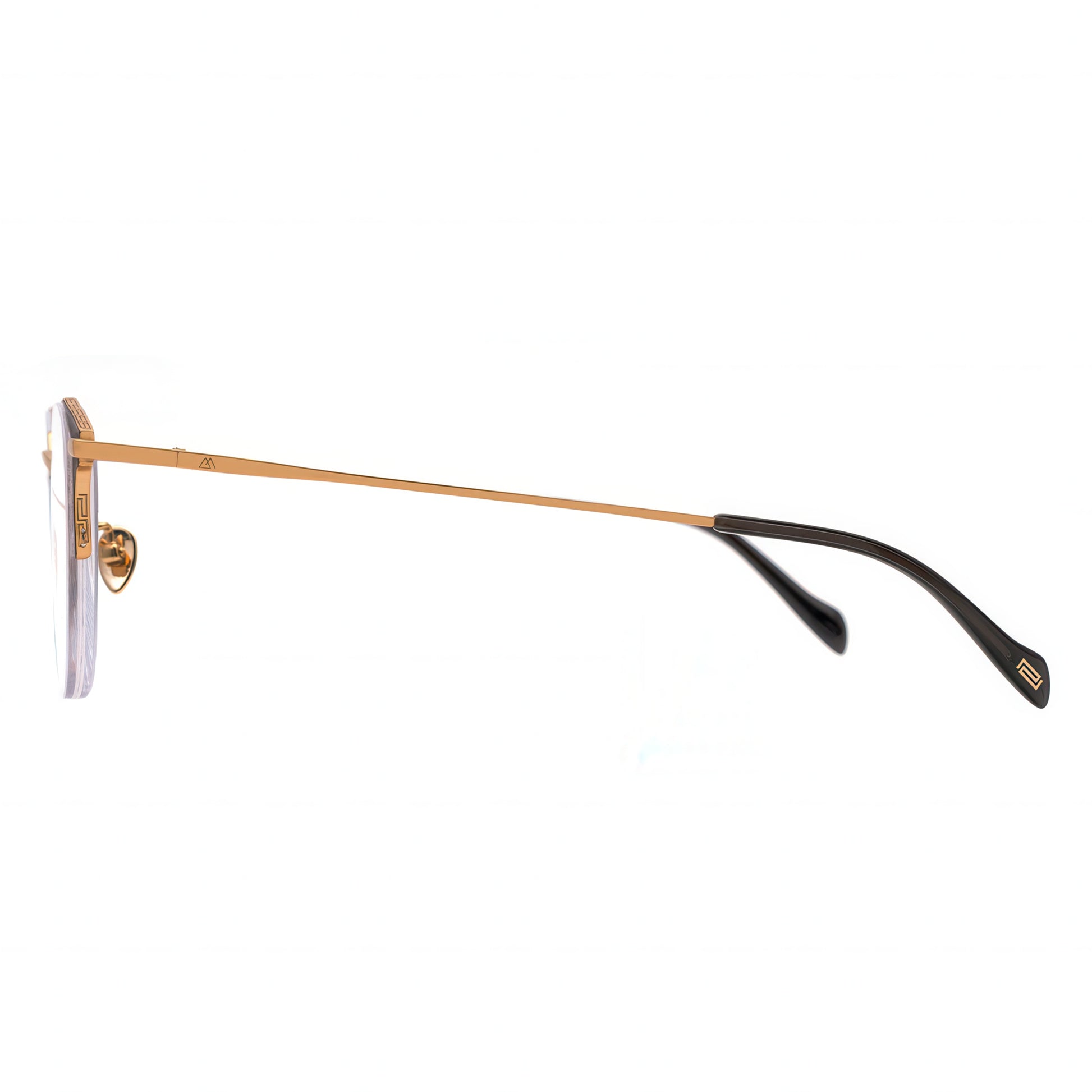 gold eyeglasses