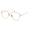 A pair of MYTH OPTICAL FANCY geometric eyeglasses with a gold frame.