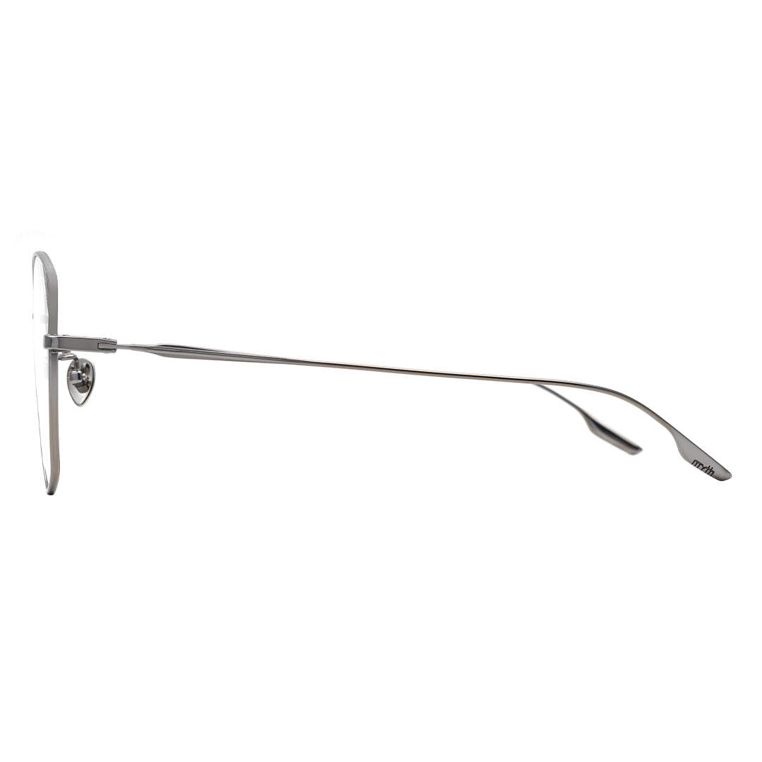 silver temple eyeglasses