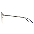 Sunglasses with thin metal frame on a white background