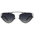 MYTH Greece ARROWS retro cat eye black sunglasses, metal frame sunglasses,  polarized sunglasses in 70s retro for womens and ladies