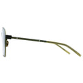 MYTH GREECE ORION oversized square sunglasses light brown, metal frame with Inverted V bridge, double bridge, metal frame sunglasses mens and womens sleek and elegant