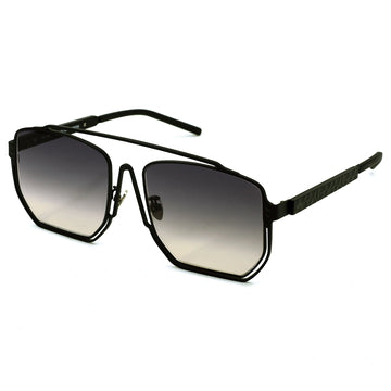 MYTH GREECE ORION oversized dark lens square sunglasses metal frame with Inverted V bridge, double bridge, metal frame sunglasses mens and womens sleek and elegant
