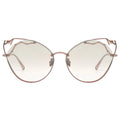MYTH GREECE LETHE cat eye light tinted sunglasses womens ladies,thin rose gold metal frame sunglasses retro vintage 
