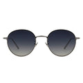 MYTH GREECE EPOCH dark black round polarized sunglasses thin silver frame retro round sunglasses rimless
mens and womens adjustable nose pad