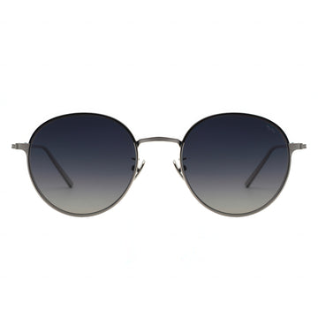 Round sunglasses with polarized lenses 