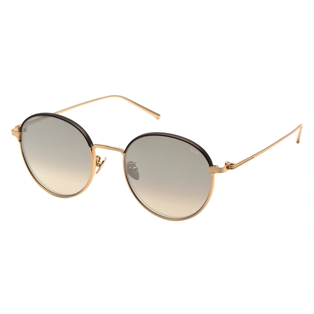 MYTH GREECE EPOCH light tinted round polarized sunglasses thin gold frame retro round sunglasses rimless
mens and womens adjustable nose pad