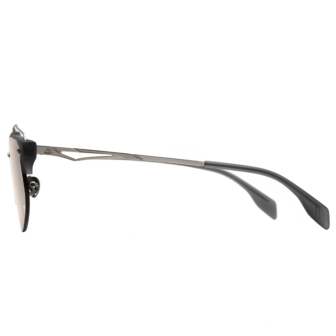 MYTH GREECE GALLANT browline futurist sunglasses half rim sunglasses light pink punk glasses silver metal frame mens and womens 