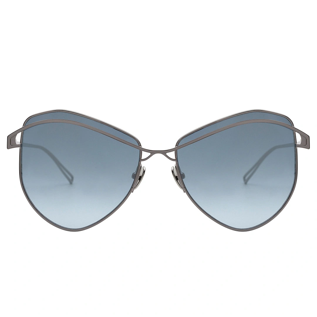 MYTH GREECE ANAIDEIA blue Sunglasses silver metal frame.