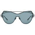 MYTH Greece oversized cat eye sunglasses futuristic one piece metal frame mens and womens with adjustable nose pad
