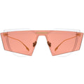 MYTH GREECE PNEUMA square pink sunglasses flat top fashionable double lens sunglasses thin gold metal  frame mens and womens 