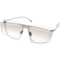 MYTH GREECE PNEUMA square sunglasses futuristic sunglasses flat top fashionable chic double lens sunglasses thin silver metal  frame mens and womens 