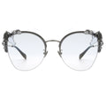 MYTH GREECE M4 ELATION women's metallic cat-eye sunglasses silver frame transparent with adjustable nose pad ladies newest sunglasses