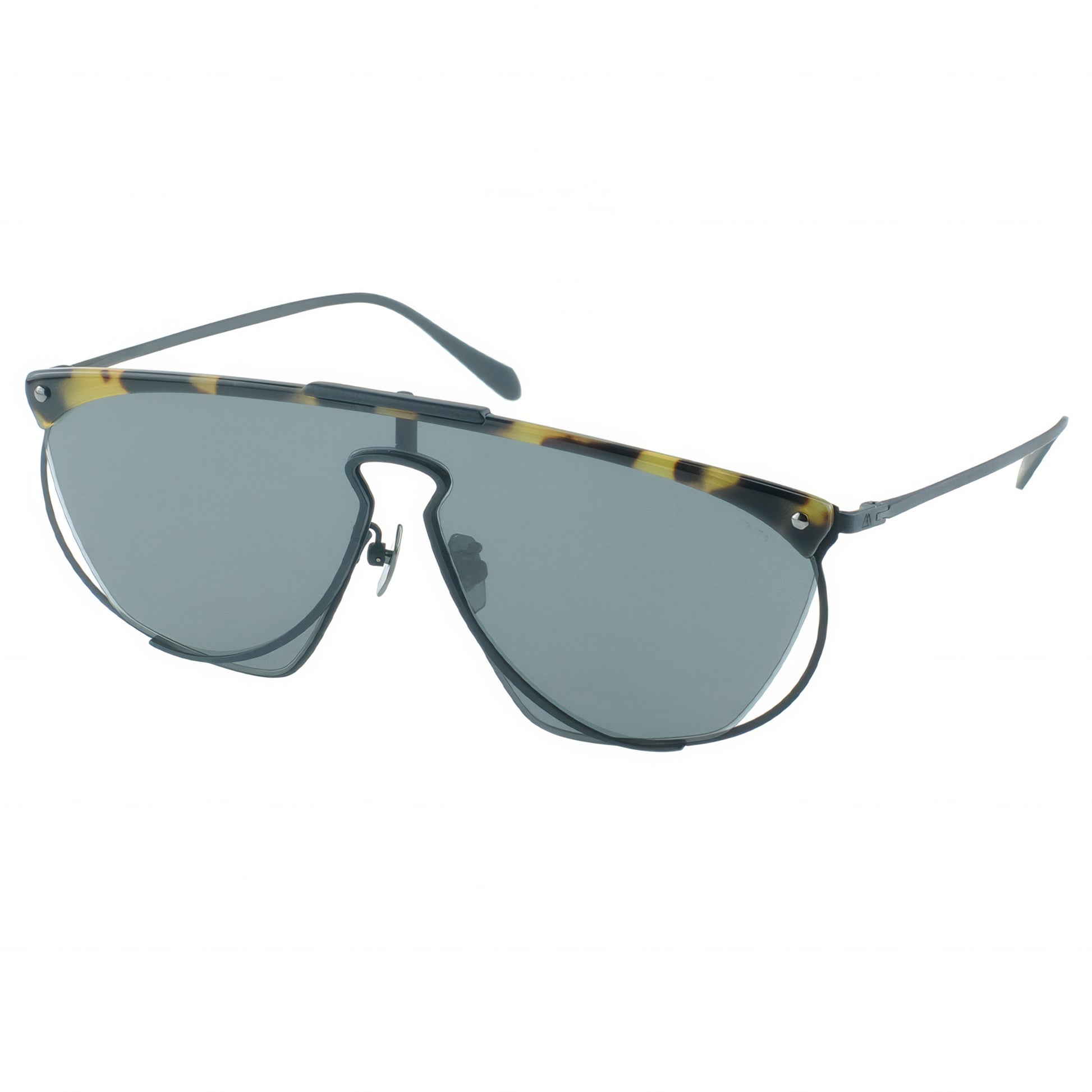 Sunglasses with a unique design on a white background