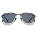 MYTH GREECE DARKO aviator black dark sunglasses futuristic two tone lens avant-garde fashion thin frame novetly mens and womens