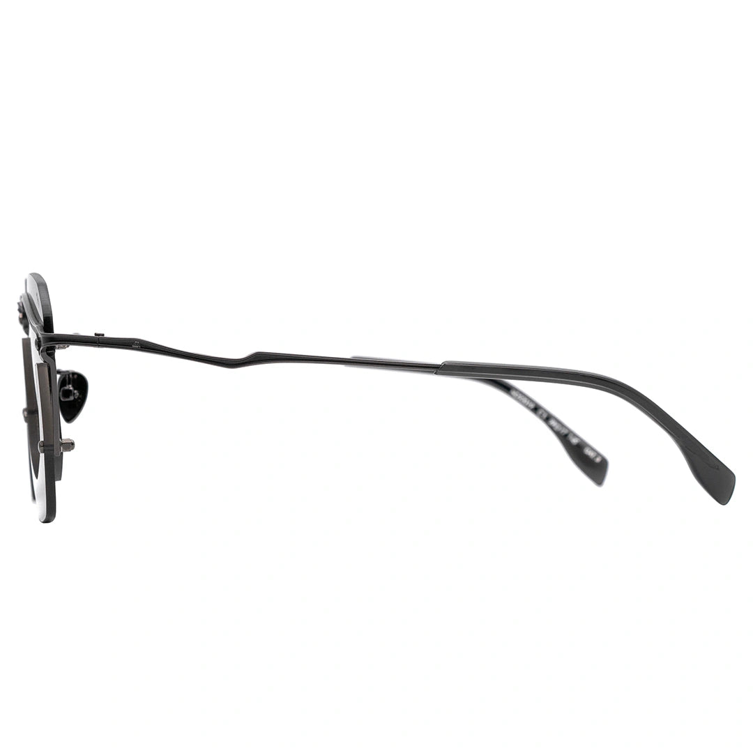 MYTH GREECE DARKO aviator black dark sunglasses futuristic two tone lens avant-garde fashion thin frame novetly mens and womens