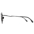 Black eyeglasses on a white background